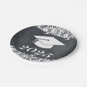 Pet van Blackboard & White Afstuderen Pet Papieren Bordje
