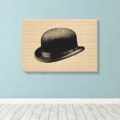 Pet van Bowler op canvas Afdruk (Insitu (Houten vloer))
