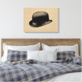 Pet van Bowler op canvas Afdruk (Insitu (Slaapkamer))