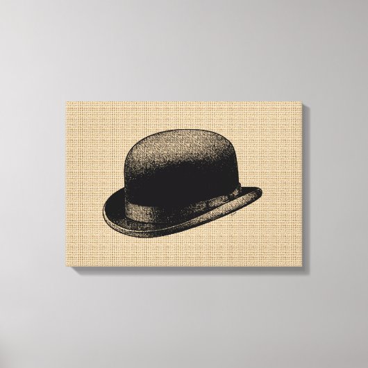 Pet van Bowler op canvas Afdruk (Voorkant)