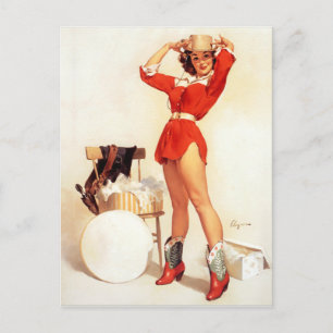 Pet van Cowgirl Briefkaart