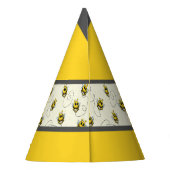 Pet van de Bee Art Party Feesthoedjes (Achterkant)