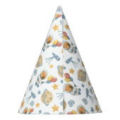 Pet van de Capybara Astronaut Pattern Party Feesthoedjes (Achterkant)