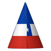 Pet van de Chileense vlaggenpartij Feesthoedjes (Achterkant)