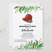 Pet van de  dame Birthday Party Kaart (Voorkant)