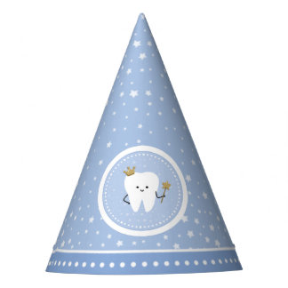 Pet van de eerste Tooth Baby Blue Boy Party Feesthoedjes
