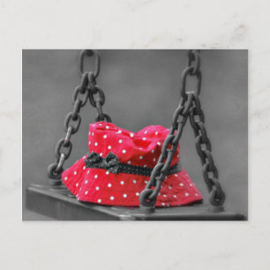 Pet van de emmer op Kinder naai Briefkaart