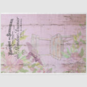 Pet van de Franse voorjaarsmoerastuin Tissuepapier (Voorkant)