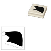 Pet van de kerstman 	rubberstempel (Gestempeld)