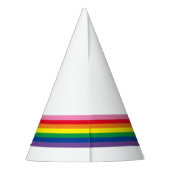Pet van de moderne regenboogpartij feesthoedjes (Achterkant)