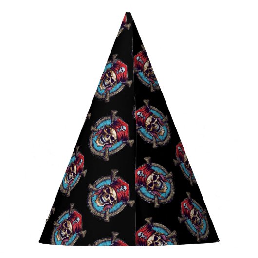 Pet van de Pirate Party Feesthoedjes (Achterkant)