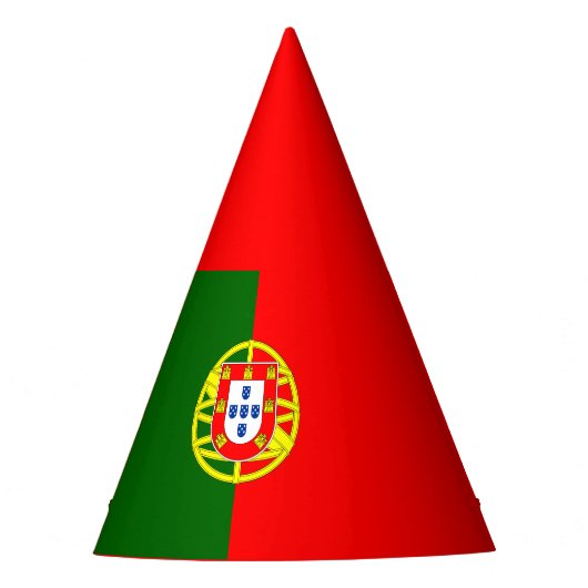 Pet van de Portugese vlag Feesthoedjes (Voorkant)