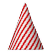 Pet van de Rode en Witte Stripe Partij Feesthoedjes (Rechts)