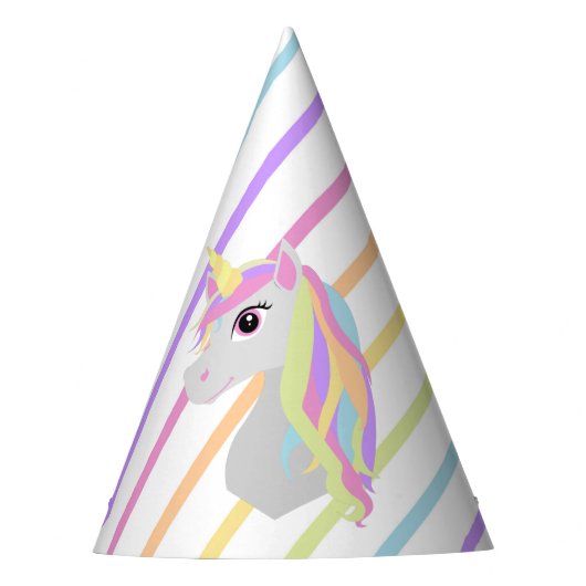 Pet van de Unicorn Birthday Feesthoedjes (Voorkant)