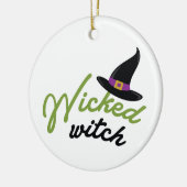 Pet van de witte witch keramisch ornament (Links)