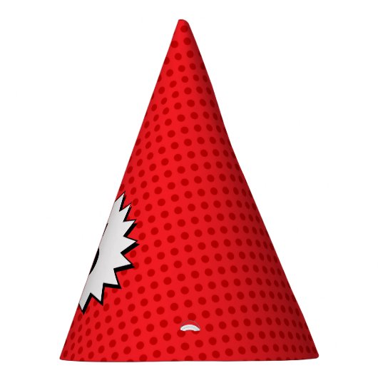 Pet van een superheld partij - Bewerkbare leeftijd Feesthoedjes (Rechts)