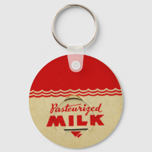 Pet van gepasteuriseerde melk sleutelhanger