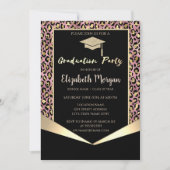 Pet van glitter-Afstudeerder, Confetti Afstuderen Kaart (Voorkant)