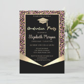 Pet van glitter-Afstudeerder, Confetti Afstuderen Kaart (Staand voorkant)