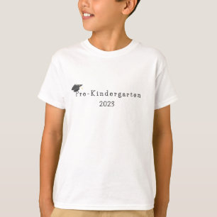 Pet van het Afstuderen van het pre-Kindergarten Zw T-shirt