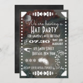 Pet van het Retro Chalkboard Kaart (Voorkant / Achterkant)