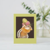 pet van prairie klaver op briefkaart (Staand voorkant)