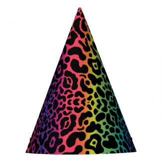 Pet van Rainbow Leopard Party Feesthoedjes
