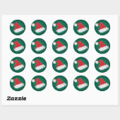 Pet van Santa Ronde Sticker (Vel)