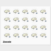 pet van zeelieden ronde sticker (Vel)