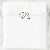 pet van zeelieden ronde sticker (Tas)