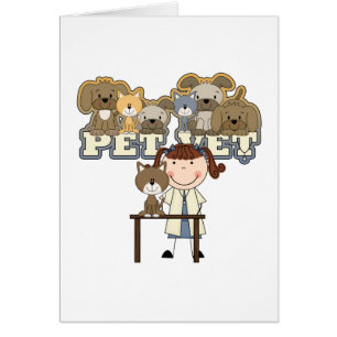 Pet Vet Brunette Vrouw Tshirts en Gifts