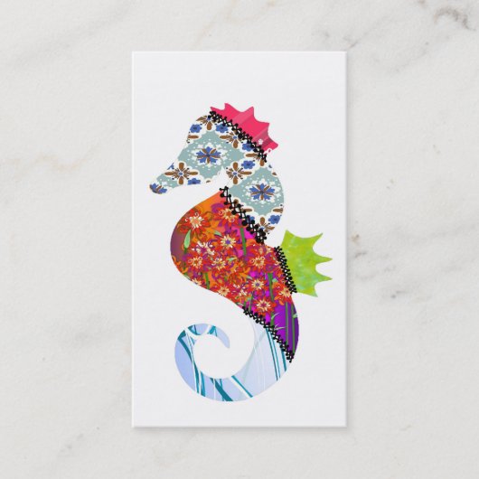 Pet Visitekaartjes van het seahorse Patchwork (Voorkant)