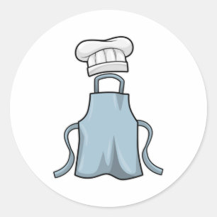Pet voor het koken en koken ronde sticker