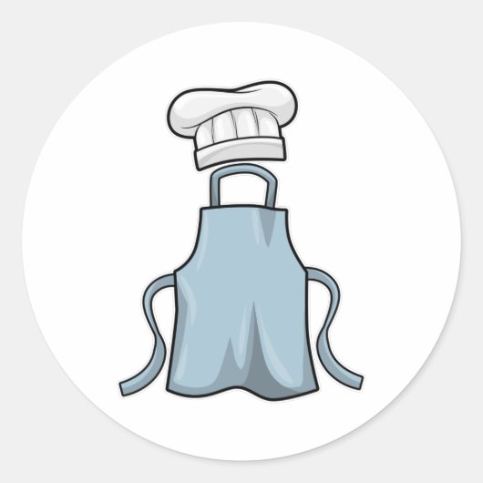 Pet voor het koken en koken ronde sticker (Voorkant)