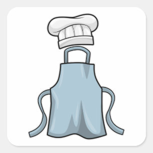 Pet voor het koken en koken vierkante sticker