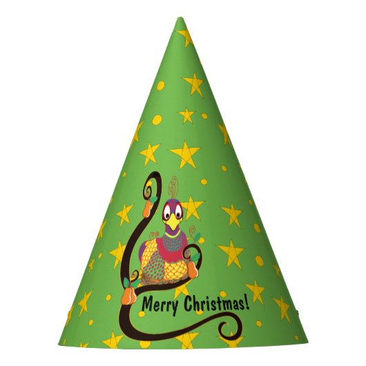 Pet voor kerstfeestdagen "Partridge in a Pear Tree Feesthoedjes (Voorkant)