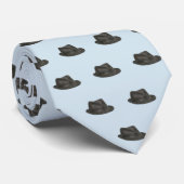 Pet voor Leonard (lichtgrijs) Stropdas (Opgerold)