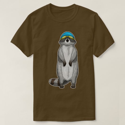 Pet voor racezwemzwemmen t-shirt (Design voorkant)