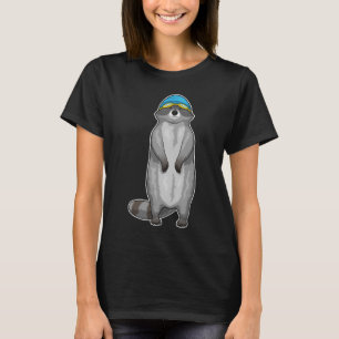 Pet voor racezwemzwemmen t-shirt