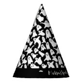 Pet voor spookgeest halloween zwarte partij feesthoedjes (Links)