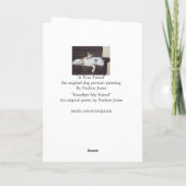 Pet vriend sympathie gedicht Origineel aanpasbaar Kaart (Achterkant)