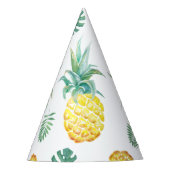 Pet waterverf ananas feesthoedjes (Voorkant)