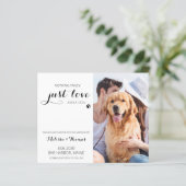 Pet Wedding Budget Dog sparen de Datacards (Staand voorkant)