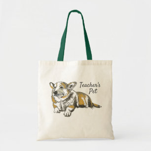 Pet Welsh Pembroke Corgi lol van leraar Tote Bag