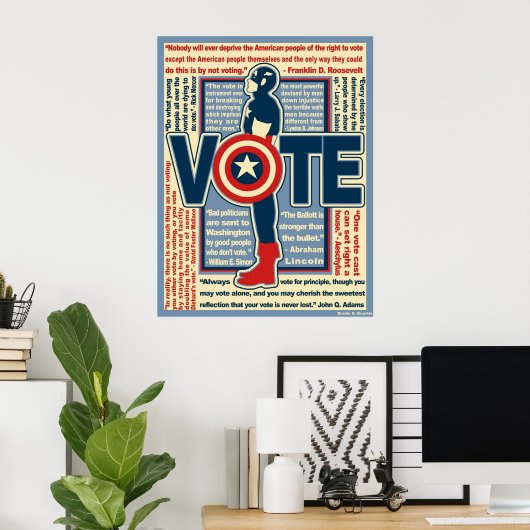 Pet wil dat u stemt poster (Thuiskantoor)