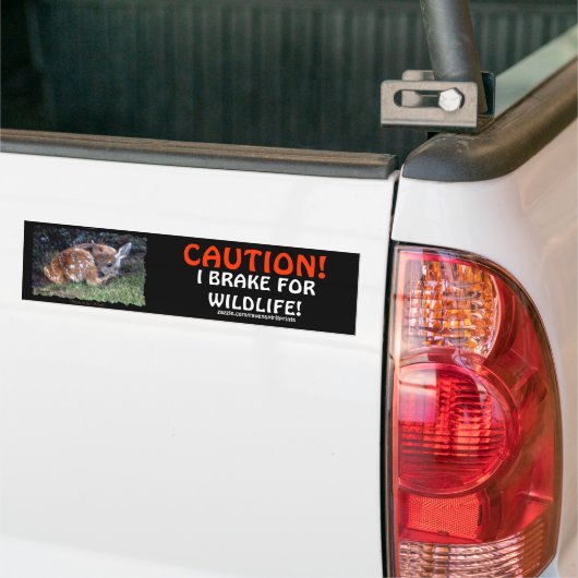 PET & WILDLIFE PROTECTION Herten Bumperstickers (Op Truck)