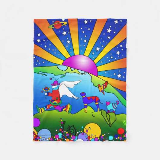 Pet World Fleece Blanket (Voorkant)