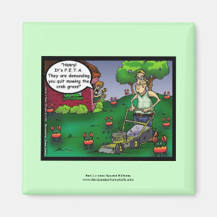 PETA & De Kweekgras Cartoon Moppertje Magneet