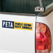 PETA Mensen die dieren eten Bumpersticker (Op Truck)