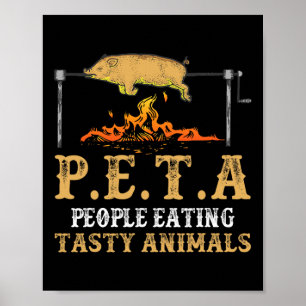 Peta Mensen Eten Smakelijke Dier Bijenkwekerij Ent Poster